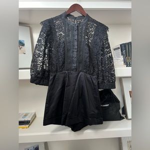 Self Portrait black romper